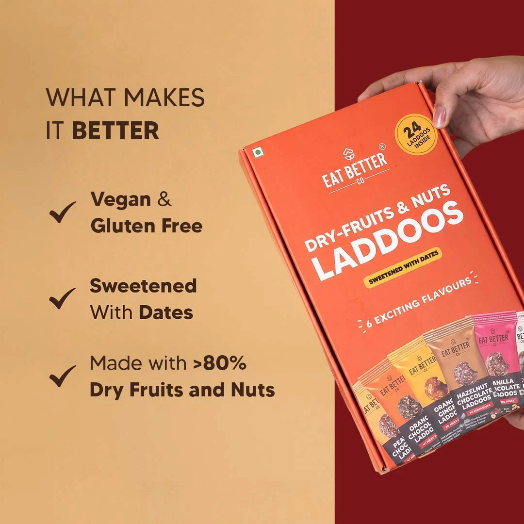 Assorted Laddoo Box - 24 Laddoos in 6 Different Flavors - Image 4