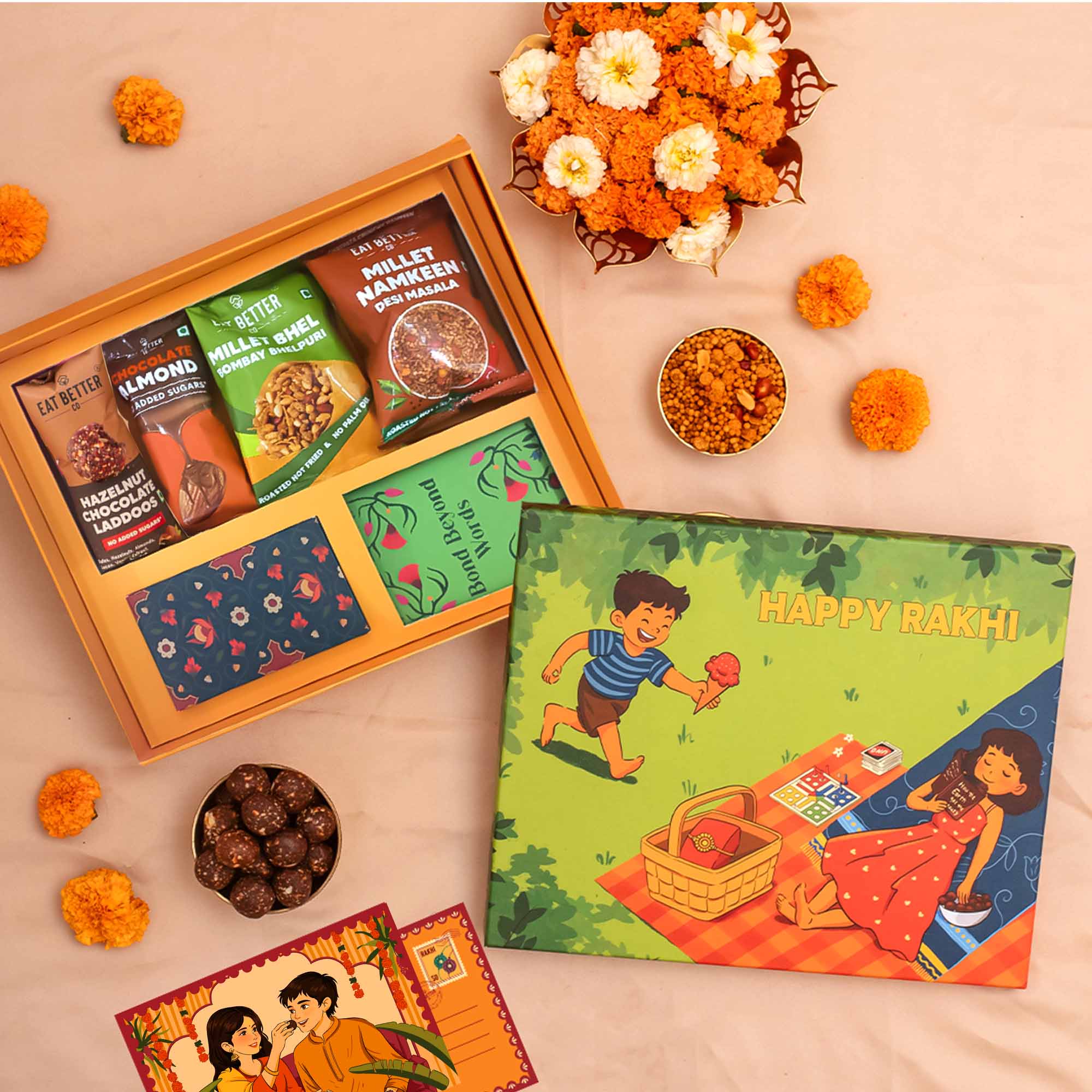 Bachpan - 9 Item Rakhi Gift Hamper - Image 2