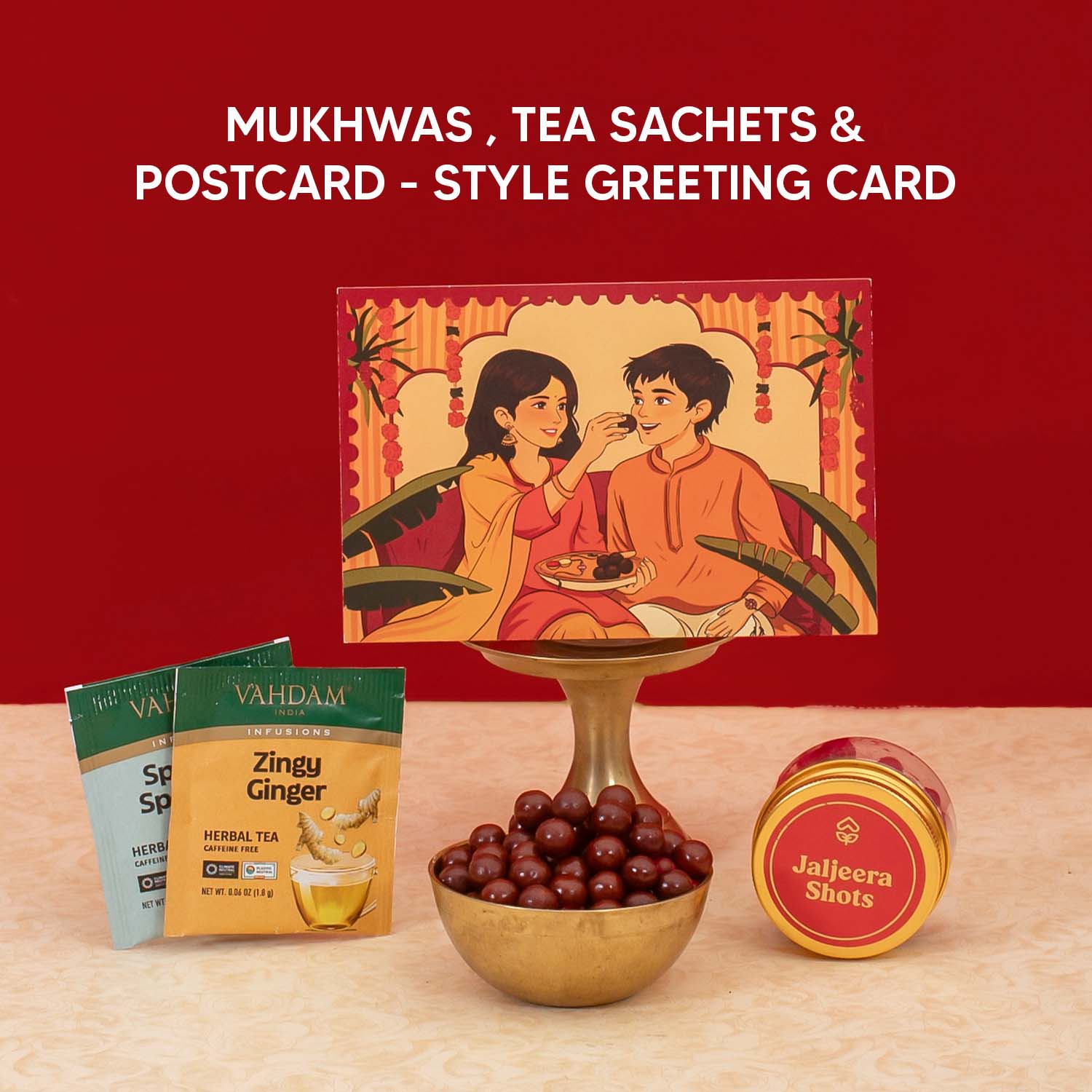 Celebrating - 11 Item Rakhi Gift Hamper for Sister - Image 4