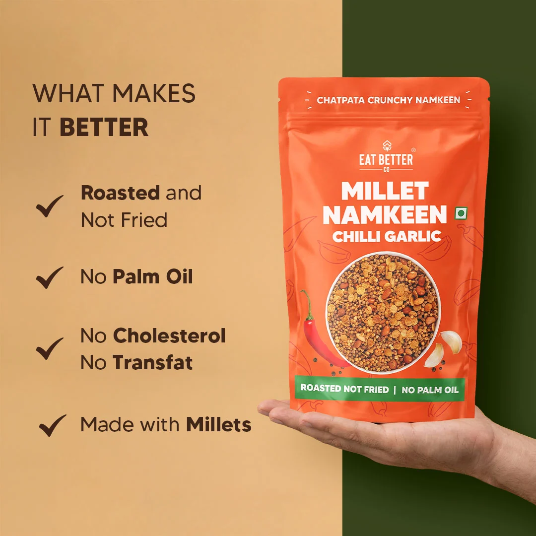 Millet Namkeen - Chilli Garlic - Image 4