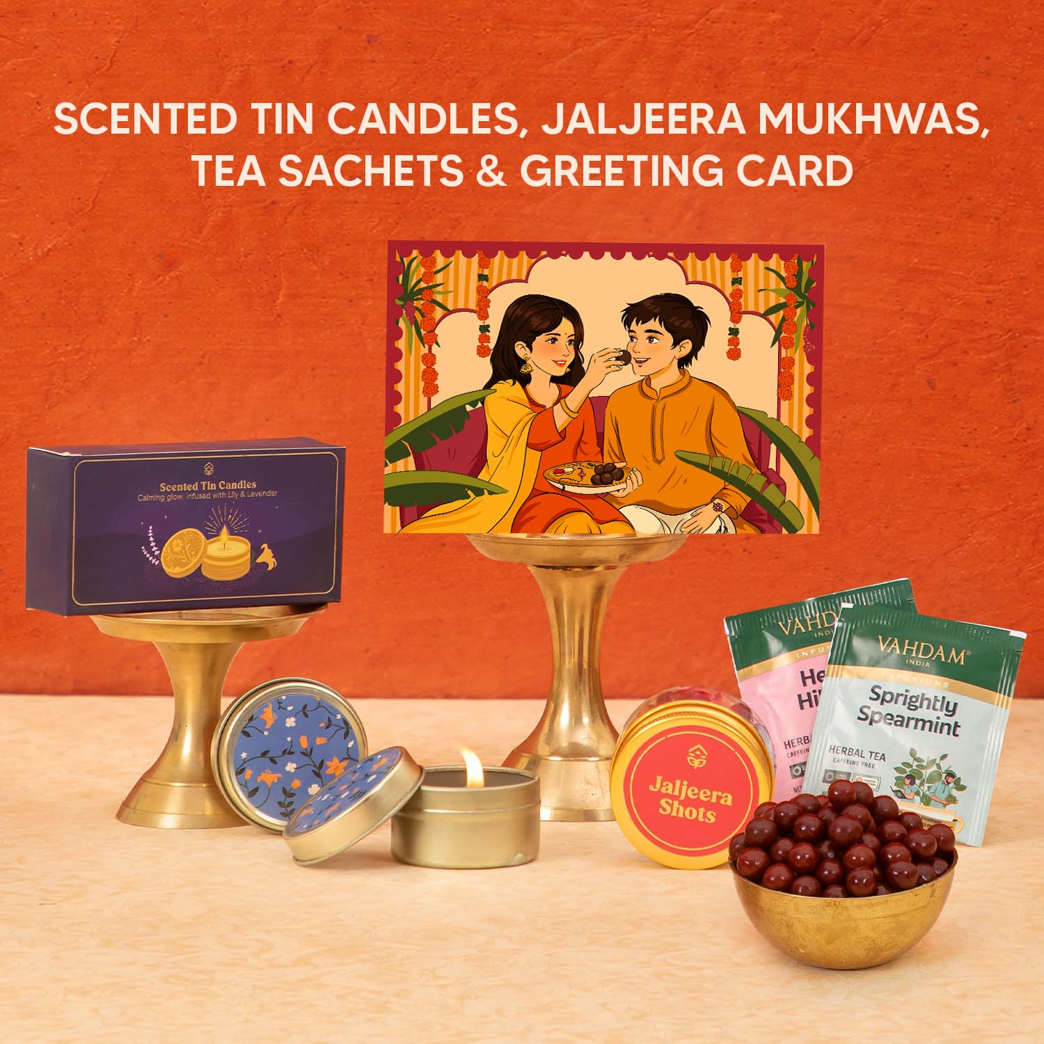Marigold - 16 Item Rakhi Gift Hamper for Bhaiya Bhabhi - Image 5