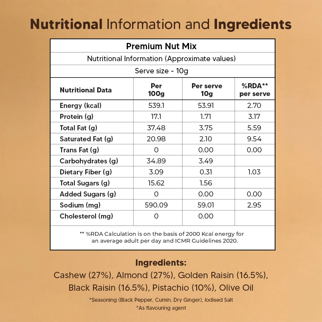 PREMIUM NUT MIX - JUMBO NUTS & RAISINS - Image 8
