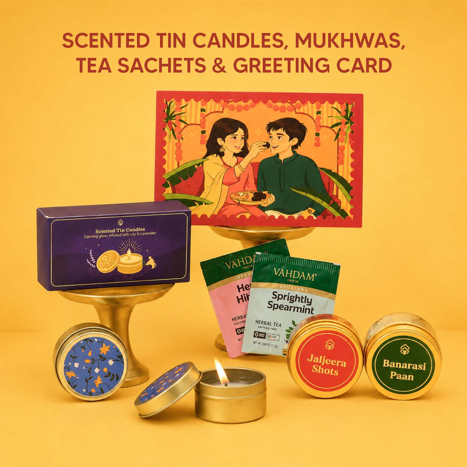 Pyar Ka Pitara - 14 Item Rakhi Gift Hamper for Bhaiya Bhabhi - Image 5