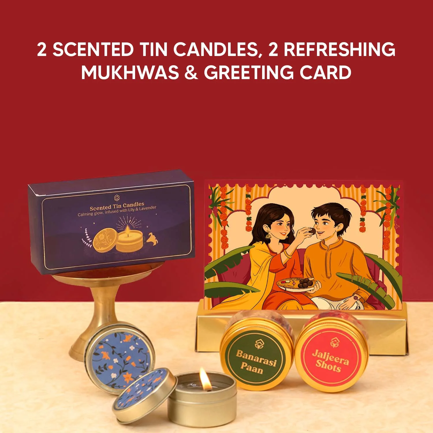 Sneh - 12 Item Rakhi Gift Hamper for Bhaiya Bhabhi - Image 5