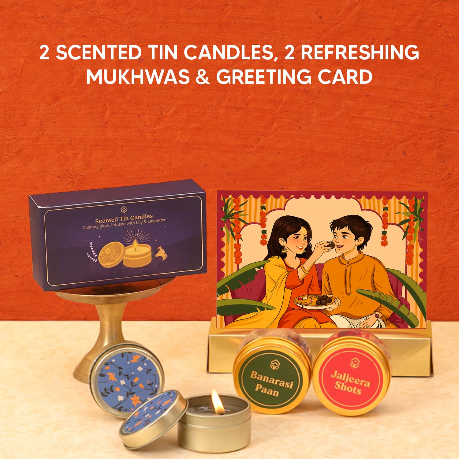 Uphaar - 13 Item Rakhi Gift Hamper for Bhaiya Bhabhi - Image 5